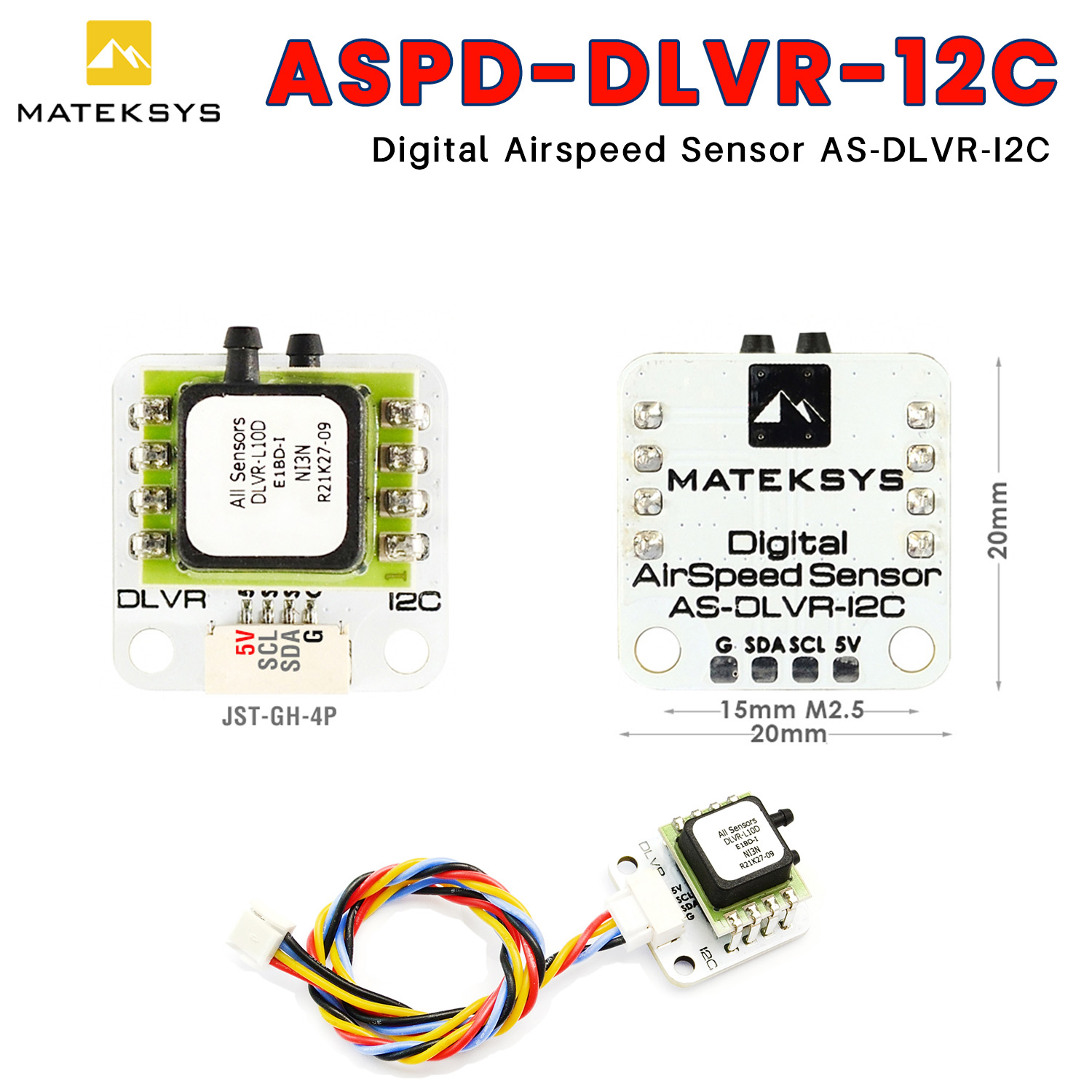 Drone Racing Flight Controller - MATEK Mateksys ASPD-DLVR 12C RC FPV