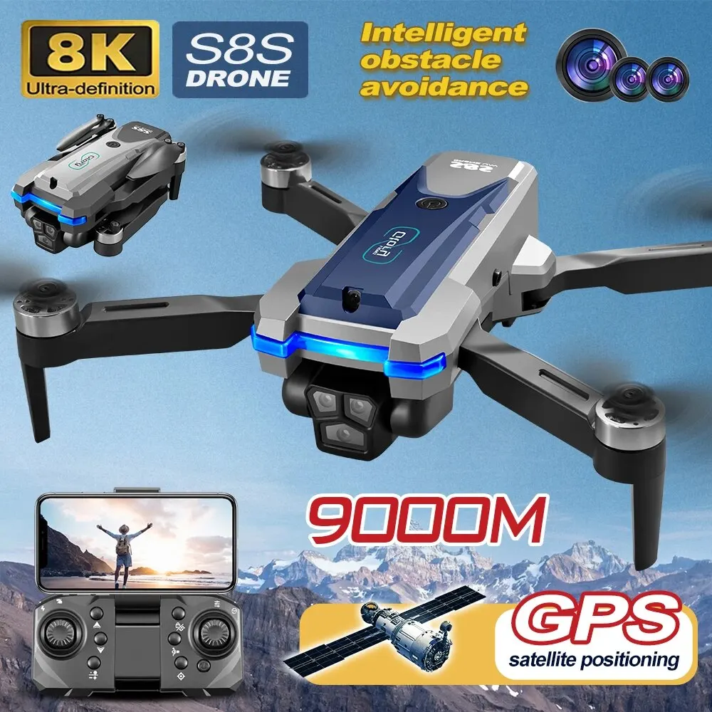 Drone Racing Camera - S8S GPS 드론 5G 와이파이 8K
