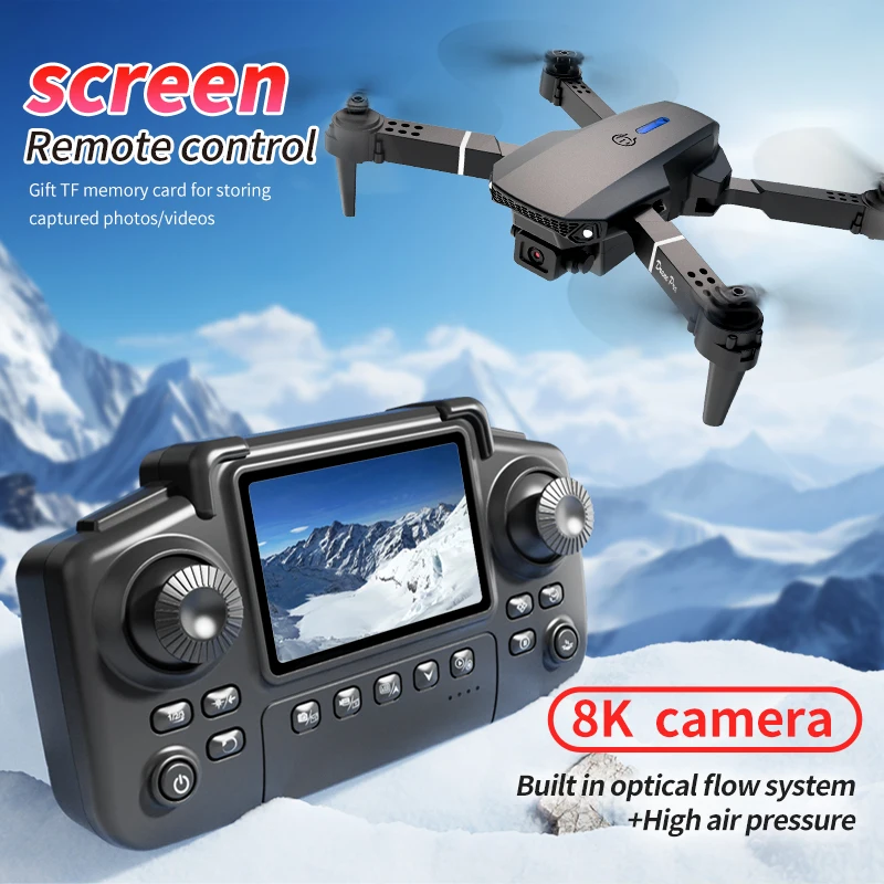 전문가용 E88 PRO 드론, 화면 탑재 8K HD 카 - Drone Racing Camera 리뷰 및 가격