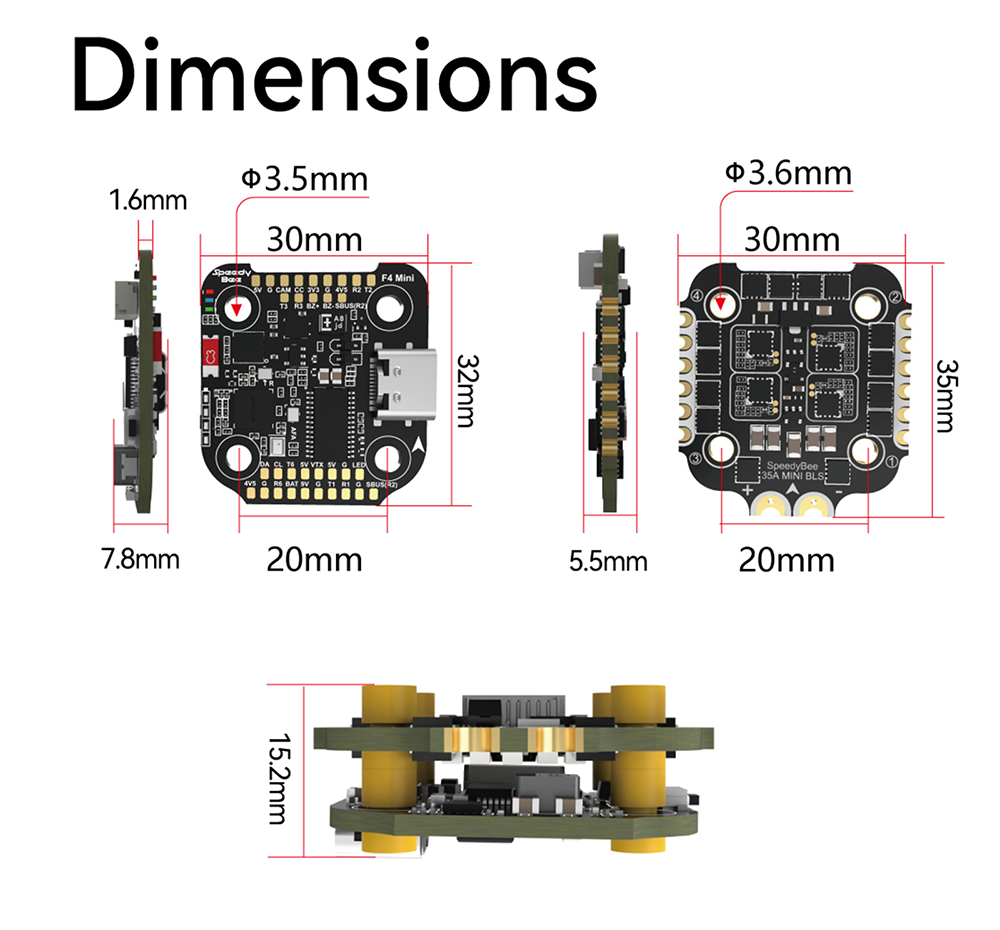 F405 미니 스피드 비 F405 미니 스택 비행 컨트 - Drone Racing Flight Controller 리뷰 및 가격