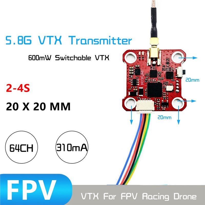 B27B MINI008 VTX 64CH 5.8G 아날로 - Drone Racing Transmitter 리뷰 및 가격